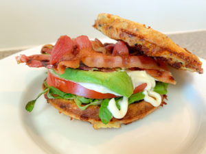 Keto BLT Chaffle with Avocado - Tasty Low Carb